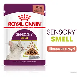 Набір вологого корму для дорослих котів Royal Canin Sensory Smell Gravy шматочки в соусі 1.02 кг (12 шт. х 85 г) - мініатюра 3