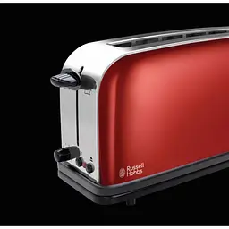 Тостер Russell Hobbs Classic, 1100Вт, метал, довгі слоти, червоний - мініатюра 6