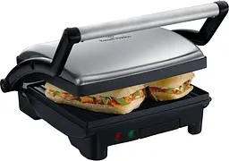 Гриль притискний Cook at Home 1800Вт темп. режимів-1 розкриття на 180° метал чорни Russell Hobbs kuh0015442