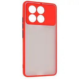 Чехол-накладка для Xiaomi Poco X6 Pro 5G, Frosted Matte, красный, противоударный чехол с защитой всего корпуса, термополиуретан TPU + поликарбонат PC, ArmorStandart (ARM73374)