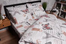 Комплект постільної білизни Moon&Star Ranforce Elite Paris For You King Size 220x240 см наволочки 2х50х70 см - мініатюра 4