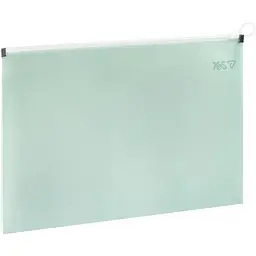 Папка-конверт Yes Fusion Turquoise А4 на блискавці (492388) - мініатюра 2