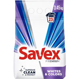 Пральний порошок Savex Premium Whites&Colors 3.45 кг