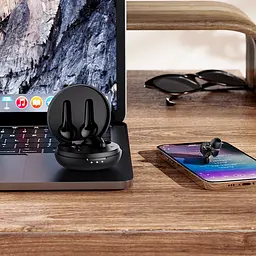 Bluetooth Стерео Гарнітура Hoco ES55 Songful TWS Чорний - мініатюра 2