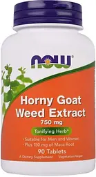 Горянка з макою Now Foods Horny Goat Weed 750 мг 90 таб