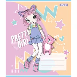 Зошит 1 вересня Pretty girl А5 12 аркушів лінія (767221), в асортименті - мініатюра 3