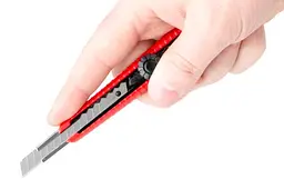 Ніж сегментний будівельний висувний Intertool 9 мм гвинтовий HT-0511 - мініатюра 5