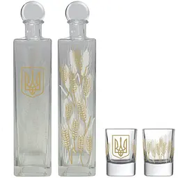 Уцінка. Набір для горілки Concept Glass Українське 55 мл 4 шт. (CG41-1060) 