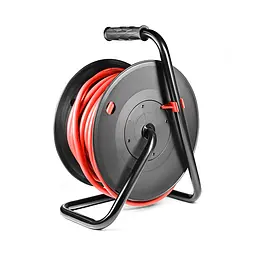 Подовжувач на котушці Stark CRP 2525-P (242000002) 4 розетки, 25 м, чорно-червоний - мініатюра 5