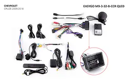 Штатна автомагнітола EasyGo M9-3-32-B-CCR QLED Chevrolet Cruze 2009-2018 - мініатюра 2