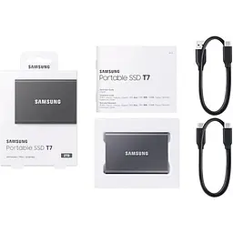 Зовнішній SSD накопичувач Samsung T7 2TB Titan Gray (MU-PC2T0T/WW) [91905] - мініатюра 8