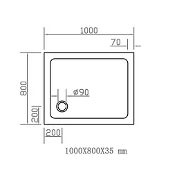 Душовий піддон Eger 100x80см SMC 599-1080S - мініатюра 5