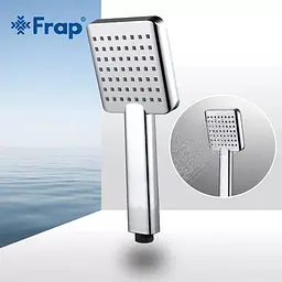 Ручний душ 1-режим, хром Frap F001, Хром - мініатюра 2