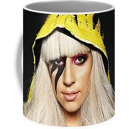 Кухоль GeekLand Lady Gaga Леді Гага жовтий капюшон LG 02.03 330 мл жовтий - мініатюра 3
