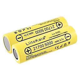 Акумулятор LiitoKala Lii-50E 21700 5000mah battery - мініатюра 2