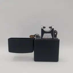 Електроімпульсна запальничка дугова usb чорна на подарунок Jinlun 215 - мініатюра 2