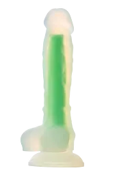Фалоімітатор Radiant Glow In The Dark Soft 17.5 см зелений - мініатюра 8