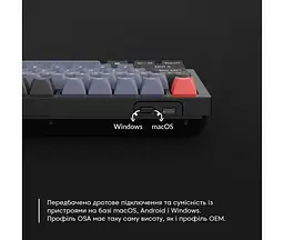 Клавіатура Keychron Q1 QMK Hot-Swappable Gateron Phantom Brown RGB Knob Space Grey (Q1N3_KEYCHRON) - мініатюра 6