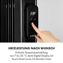 Масляний радіатор Klarstein Thermaxx Elevate Smart (10035277) Чорний - мініатюра 5