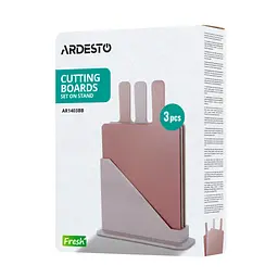 Дошка для нарізання Ardesto Fresh, Набір 3шт, 24.1х33х7.9см, бежевий (AR1403BB) - мініатюра 8