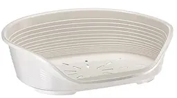 Пластиковий лежак для собак і котів Ferplast Siesta Deluxe 6 білий 70,5×52×23,5 см 70206911