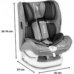 Автокрісло Lionelo Oliver 9-36 кг Isofix Stone - мініатюра 5