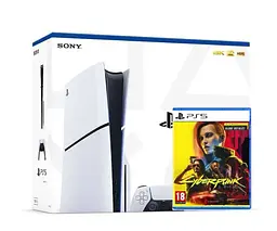 Ігрова консоль Sony PlayStation 5 Slim 1 ТБ + Cyberpunk 2077 Ultimate українські субтитри - мініатюра 4
