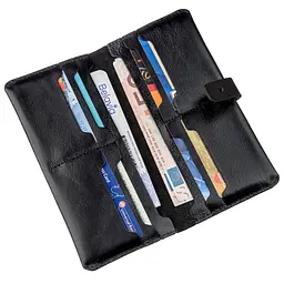Чоловічий шкіряний гаманець SHVIGEL 19,5х9,5х1 см acs0016056 - мініатюра 3