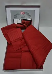 Комплект постільної білизни Premium Basic Red 2-спальний Tac pbe0042090 - мініатюра 2