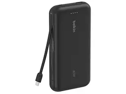 Зовнішній акумулятор (Power Bank) Belkin BoostCharge 20000 mAh 30W with USB-C Black (BPB024HQBK)