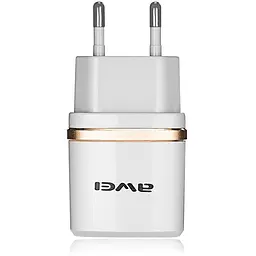 Зарядний пристрій AWEI C-930 Travel charger 2USB 2.1A White/Silver - мініатюра 2