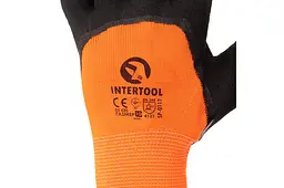 Рукавички робочі захисні Intertool латексна спінена посилена 10" (в упаковці 12 шт.) - мініатюра 3