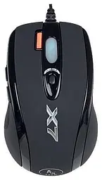 Миша A4Tech X-710BK Oscar mouse чорний, Optical, USB, 2000 dpi, Gaming X7, налаштування режиму DPI, кнопка потрійного пострілу,