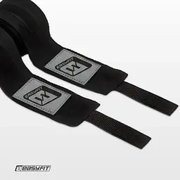 Бинти для боксу EasyFit EF-0374-35-bk, Classic Wrap, чорний, 3,5 м - мініатюра 3