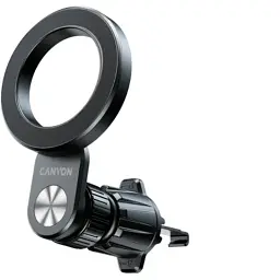 Універсальний автотримач Canyon Magnetic car holder OnGrip 12 suction + air vent Black (CNS-CCHM12) - мініатюра 8