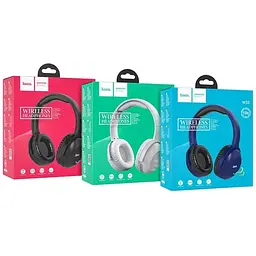 Навушники Bluetooth Hoco W33 Art sount сині - мініатюра 4