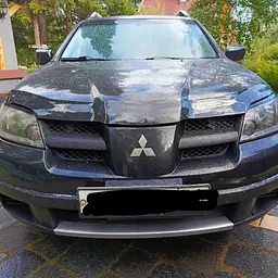 Дефлектор капоту мухобійка для Mitsubishi Outlander 2001-2007 Євро Кріплення (Vip Tuning) - мініатюра 3