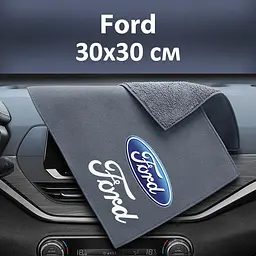 Флісовий рушник для авто з логотипом Ford 30х30 см
