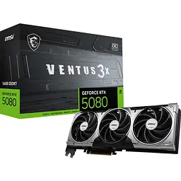 Відеокарта MSI GeForce RTX 5080 16G VENTUS 3X OC (G5080-16V3C) EU [125997] - мініатюра 1