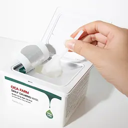 Набір масок для обличчя FarmStay Cica Farm Daily Calming Mask З0 шт. - мініатюра 3
