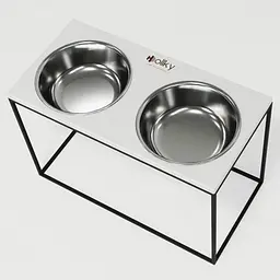 Hollky Base XXL40 — миски на підставці для дуже великих собак (2 × 2,8 л) - мініатюра 6
