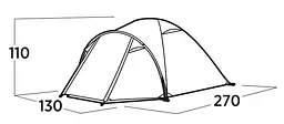 Намет двомісний Easy Camp Setesdal 2 (120476) - мініатюра 6