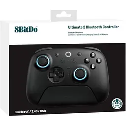 Геймпад 8BitDo Ultimate 2 Bluetooth 80ND Black [169207] - мініатюра 5
