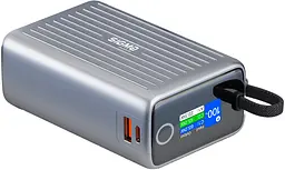 Power Bank Sigma X-power SI25A5QLX 25000mAh 100W Built-In USB-C Cable gray UA - мініатюра 2