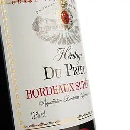Вино Heritage Du Prieur Bordeaux Superieur AOP, червоне, сухе, 0,75 л - мініатюра 5