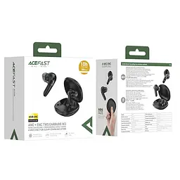 Бездротові навушники Acefast W3 active noise cancelling true wireless earbuds Black (6974316284796) - мініатюра 2