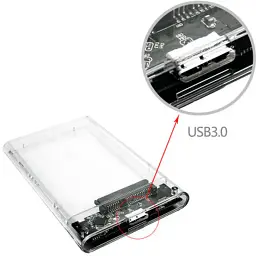 Кишеня зовнішня Dynamode 2.5" SATA HDD/SSD USB 3.0 Transparent (DM-CAD-25316) - мініатюра 8