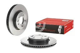 Диск гальмівний передній вентильований Land Rover Discovery III-IV 04-18р Brembo (09.8873.31)