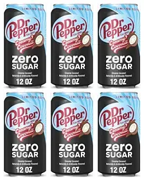 Напій Dr Pepper Creamy Coconut Soda без цукру 355 мл - мініатюра 5