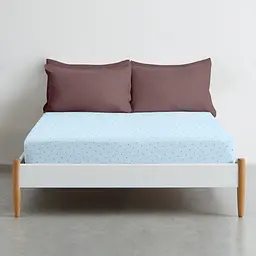 Простирадло на резинці для коляски та люльки Cosas Mini Dots CS2 40х80х5 см (DotsGreyLightBlue_FittedStroller_40х80) - мініатюра 2